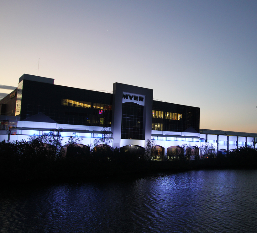 Pacific Fair Gold Coast Building Facade Architectural Lighting