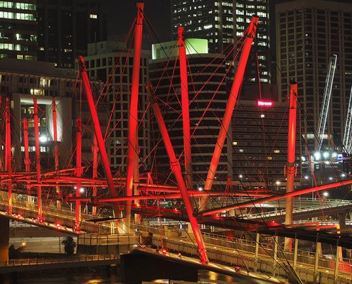 Kurilpa Bridge Brisbane Outdoor LED Architectural Lighting