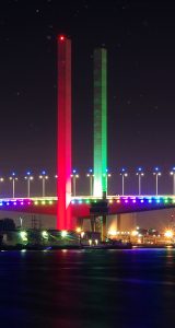 Bolte Bridge Column Outdoor LED Facade Architectural Lighting