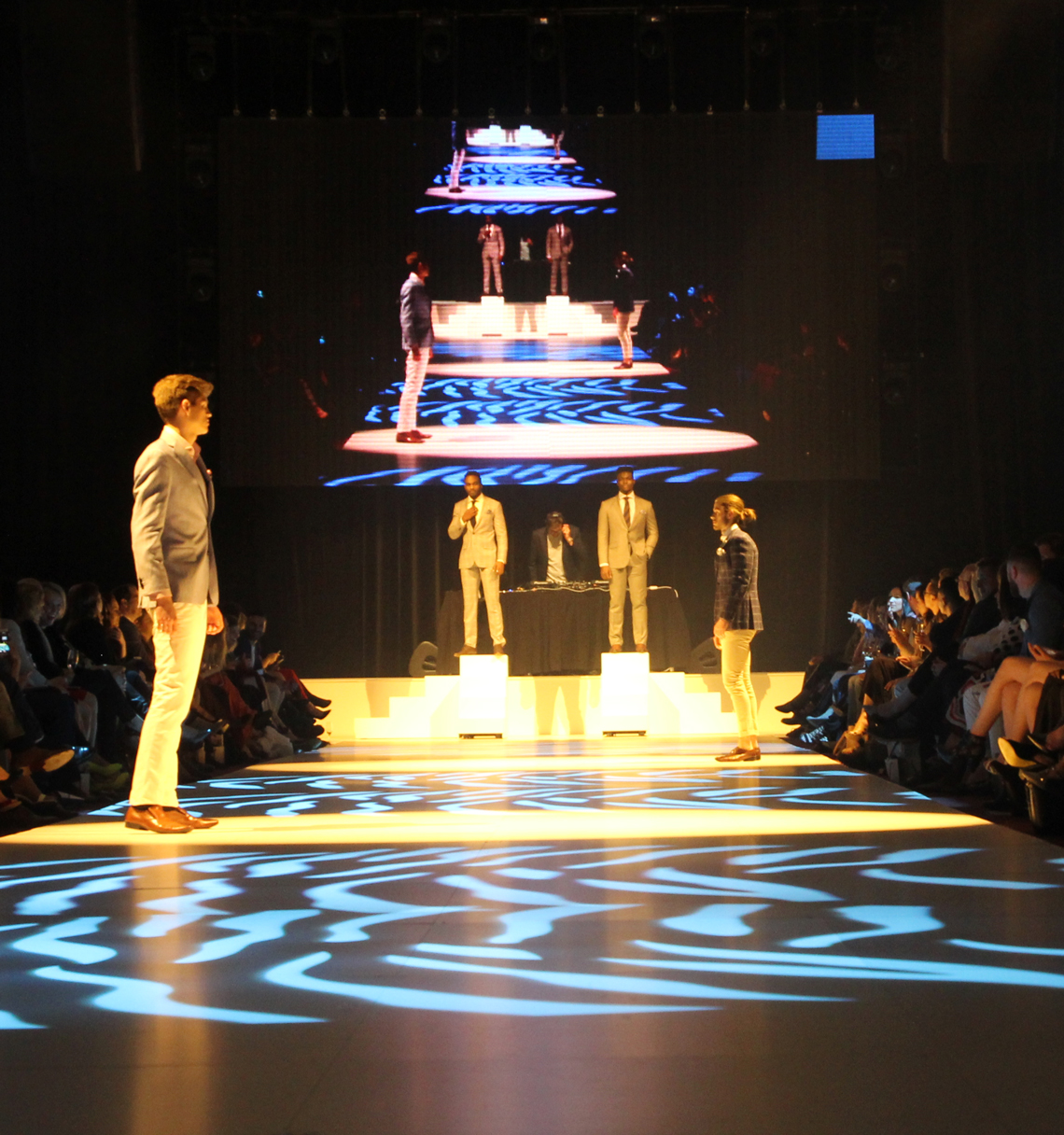 FashFest Canberra Event Stage Runway LED Lighting and Big Screen