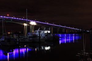 Sir Leo Hielscher Bridge Brisbane River Architectural Lighting
