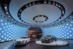 BMW Show Room Stage Lighting Custom LED Digital Display