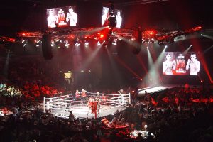 Total Carnage Fight Night Event Stage LED Screens and Stadium Lighting