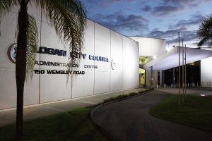 Logan City Council Outdoor Building Facade Lighting