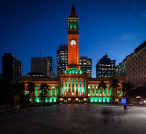 Brisbane City Hall Outdoor LED Building Facade Lighting LED Light Show