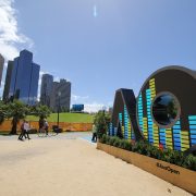 Australian Open Tennis Custom LED Digital Signage Display Artwork