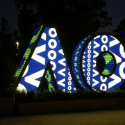Australian Open Tennis Custom LED Digital Signage Display Artwork