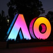 Australian Open Tennis Custom LED Digital Signage Display Artwork