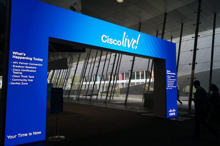 Clifton Productions Cisco Live Event Custom LED Screen Advertising