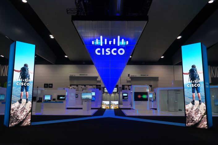 Clifton Productions Cisco Live Event Custom LED Screen Advertising