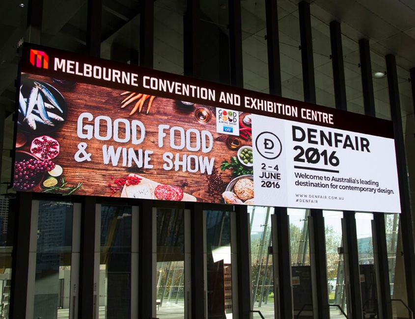 Melbourne Convention and Exhibition Centre Digital Billboard Advertising LED Sign