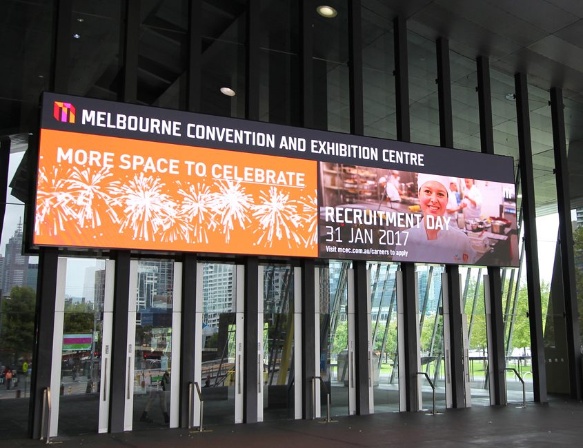 Melbourne Convention and Exhibition Centre Digital Billboard Advertising LED Sign