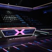 X Factor TV Studio Theatre Lighting Custom LED Screens