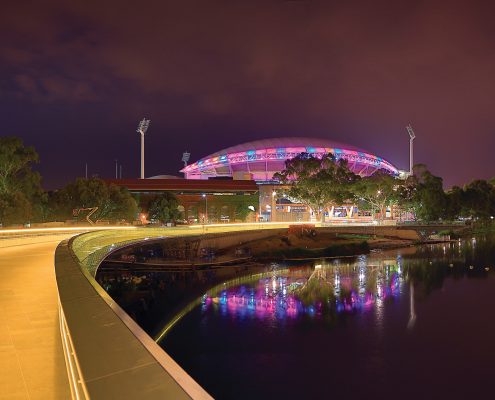 Adelaide Oval Custom LED Outdoor Building Facade Architectural Stadium Lighting