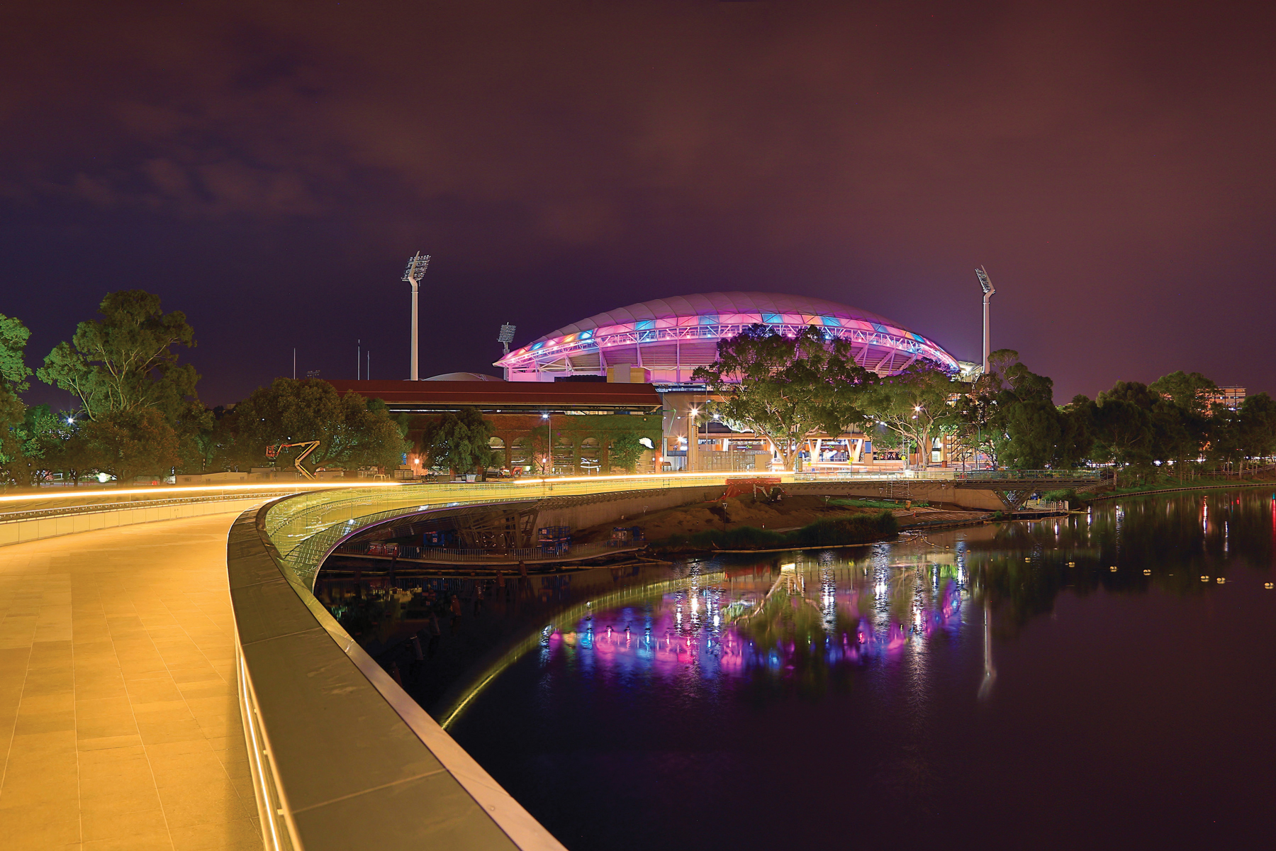 Adelaide Oval Custom LED Outdoor Building Facade Architectural Stadium Lighting