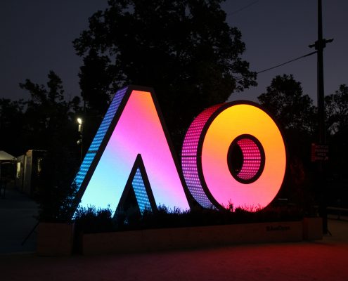 Australian Open Tennis Custom LED Screen Artwork