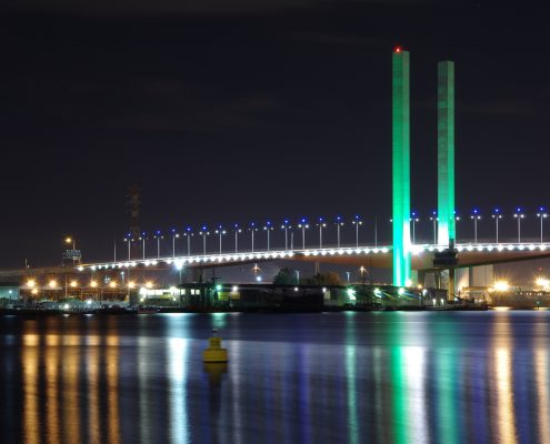 Bolte Bridge Columns Custom LED Facade Architectural Lighting