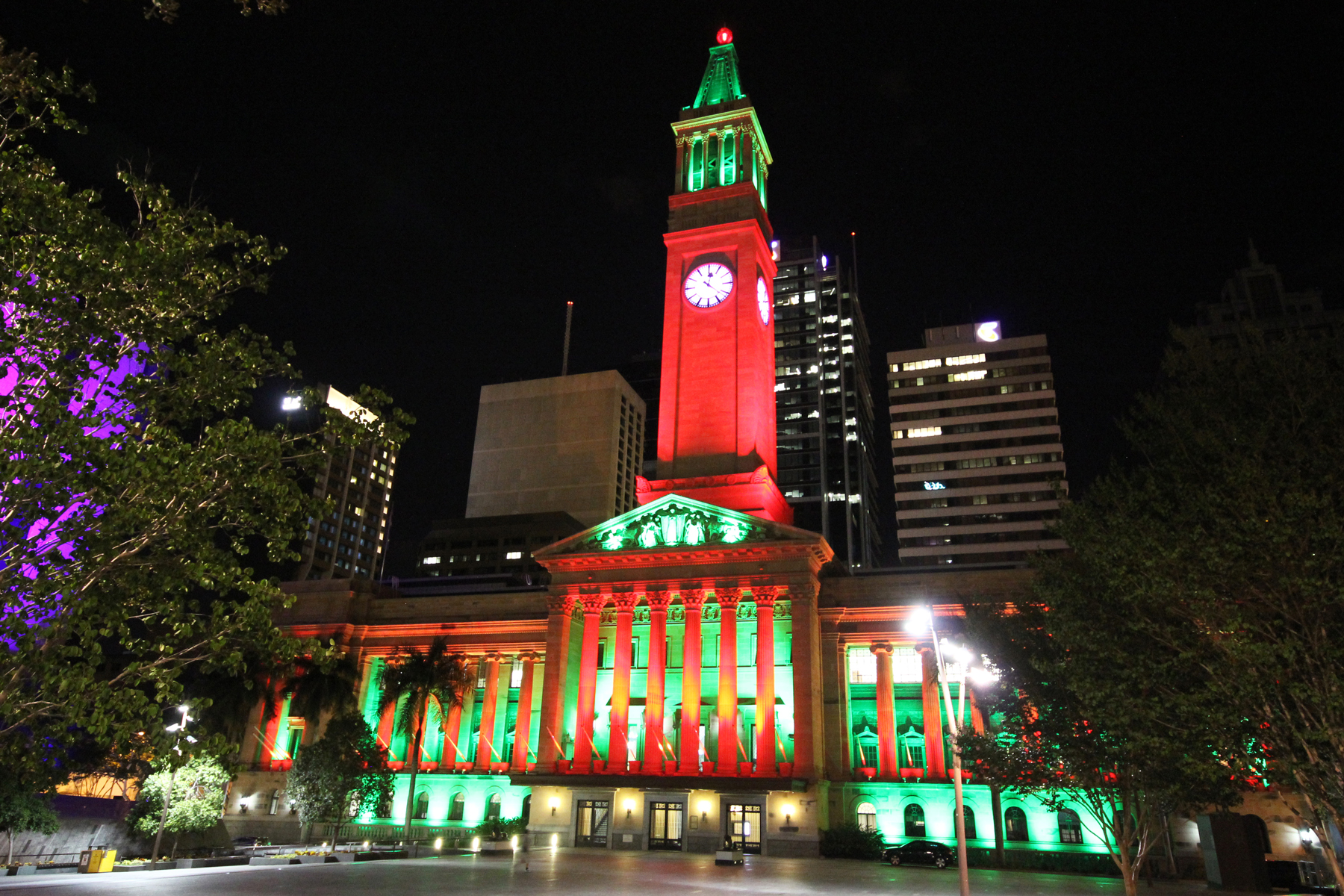 Brisbane City Hall Architectural Lighting Ula Group