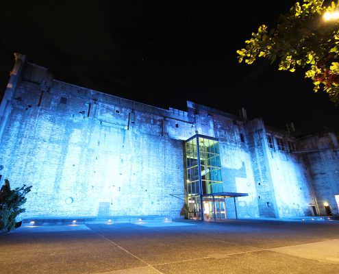 Brisbane Power House Light Show Custom Outdoor LED Building Facade Architectural Lighting