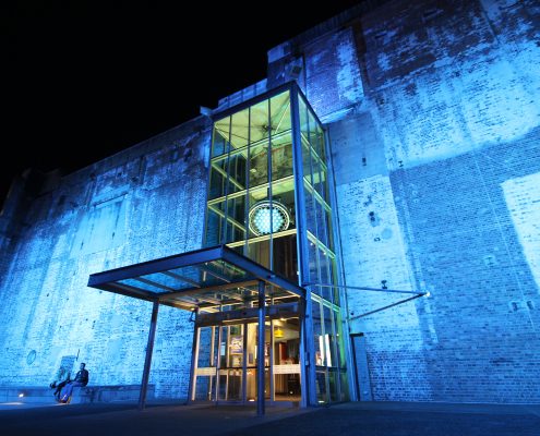 Brisbane Power House Light Show Custom Outdoor LED Building Facade Architectural Lighting