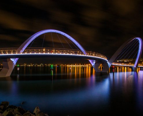 Elizabeth Quay Bridge Architectural Lighting