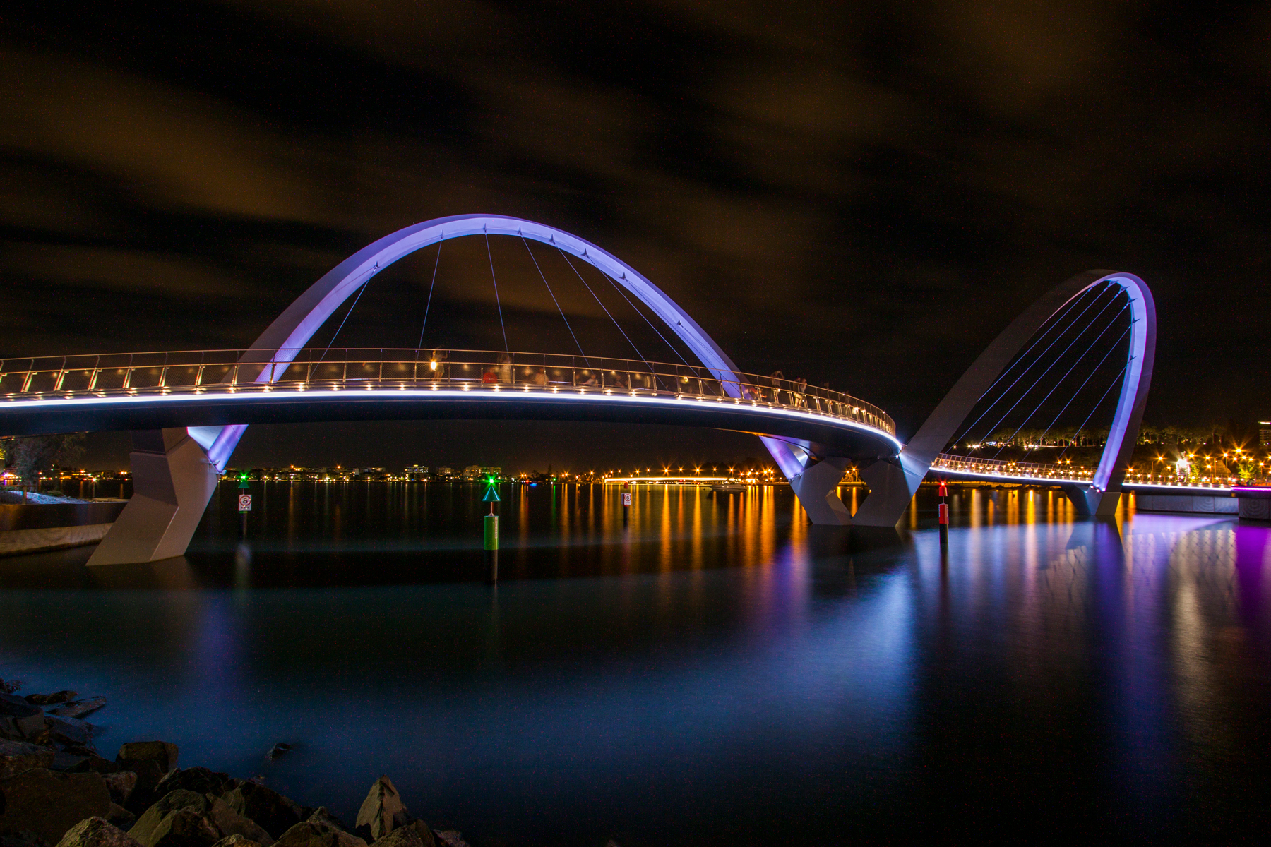 Elizabeth Quay Bridge Architectural Lighting