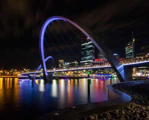 Elizabeth Quay Bridge Architectural Lighting