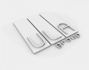 ULA Group White 3D Logo