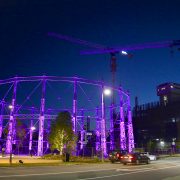Gas Works Brisbane Cranes and Event Stadium Custom LED Lighting