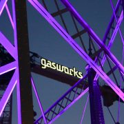 Gas Works Brisbane Cranes and Event Stadium Custom LED Lighting