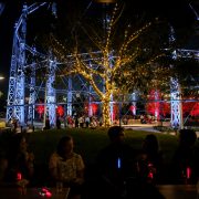 Gas Works Brisbane Cranes and Event Stadium Custom LED Lighting