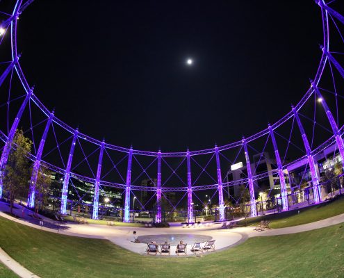 Gas Works Brisbane Event Stadium Custom LED Lighting