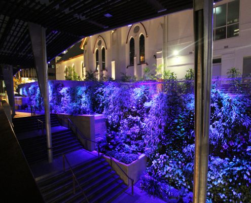 Green Wall Brisbane Rainbow LED Lighting