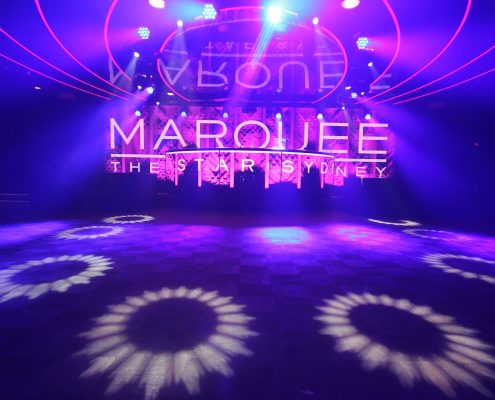 Marquee Club The Star Sydney Curved LED Screen Custom Event Theatre Lighting