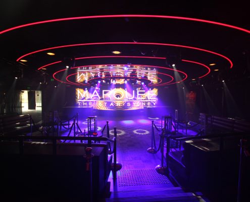 Marquee Club The Star Sydney Curved LED Screen Custom Event Theatre Lighting