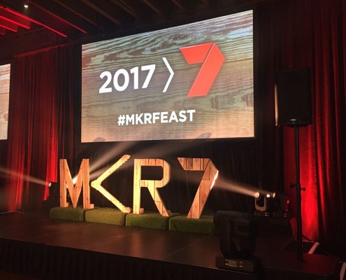 My Kitchen Rules Channel 7 MKR Event Lighting LED Screens MKRFEAST Spot Light