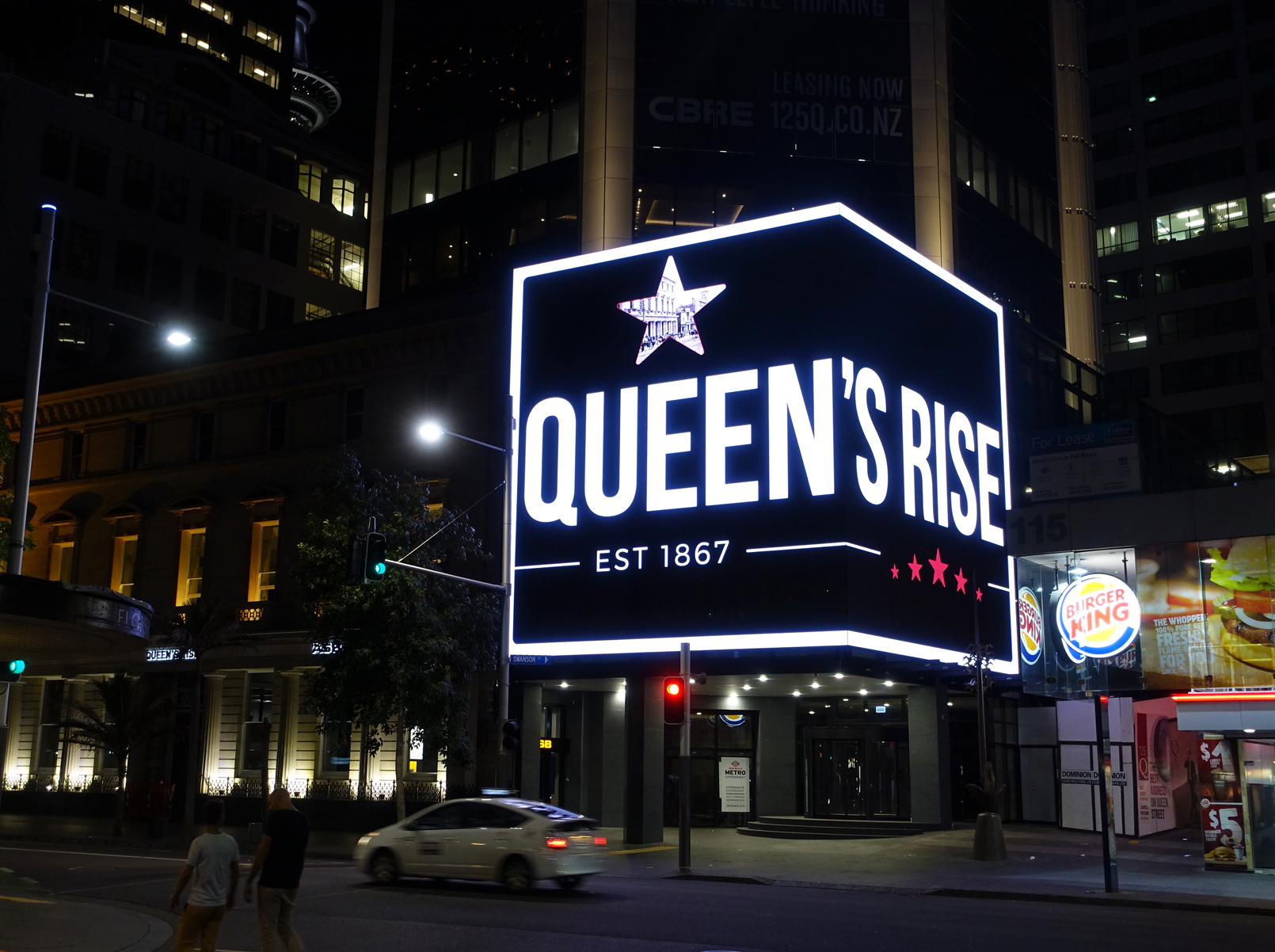 Queens Rise Building Facade LED Billboard Digital Advertising Sign