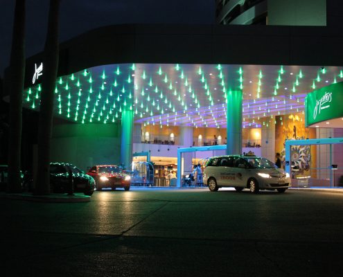 The Star Gold Coast Jupiters Casino Entrance Outdoor LED Lights