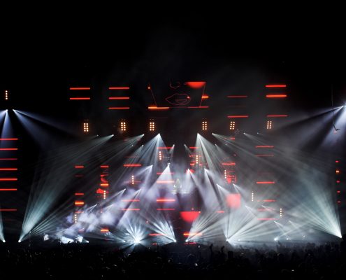 David Guetta Concert Stage Lighting Design LED Screen