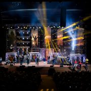 Gospel Skouspel Stage Lighting Design Event Lighting with LED Screen Panels