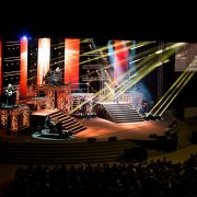 Gospel Skouspel Stage Lighting Design Event Lighting with LED Screen Panels