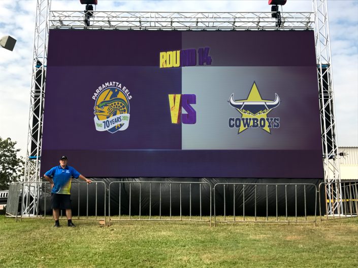 LED Scoreboard Big Screen NFL Cowboys vs Eels