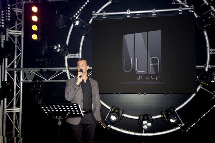 ULA Group QLD Showroom Opening Event Lighting Display