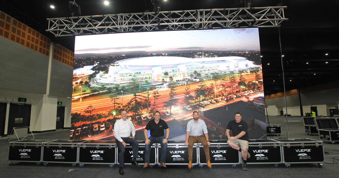 Gold Coast Convention and Exhibiton Centre LED Big Screen and production crew