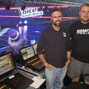 The Voice South Africa Choir TV Show Set Design Custom LED Screens and Light Show Backstage Lighting Desk