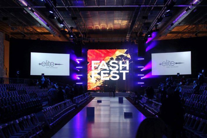 FashFest Runway Stage Event Lighting and LED Screens