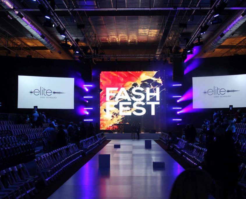 FashFest Runway Stage Event Lighting and LED Screens