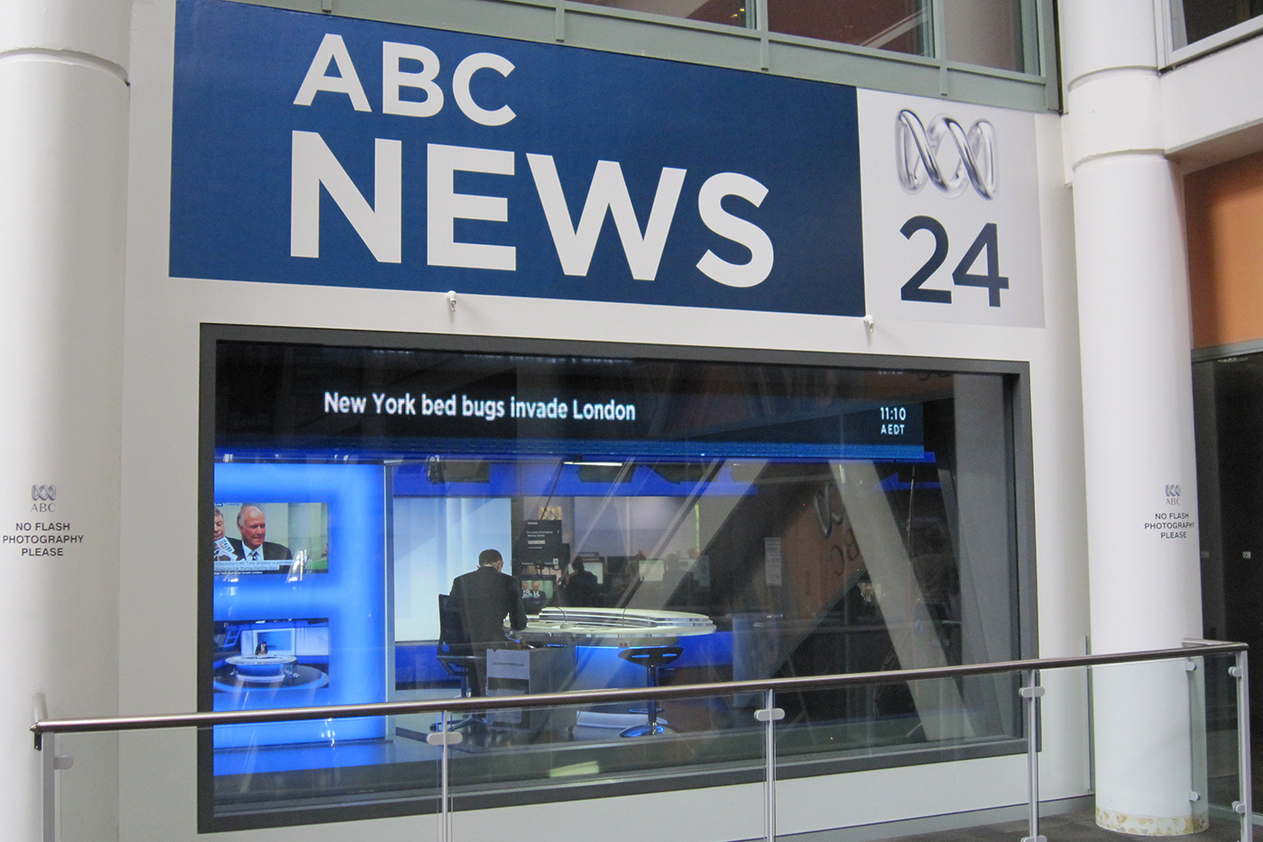 ABC News 24 Studio LED Screens and Studio Lighting