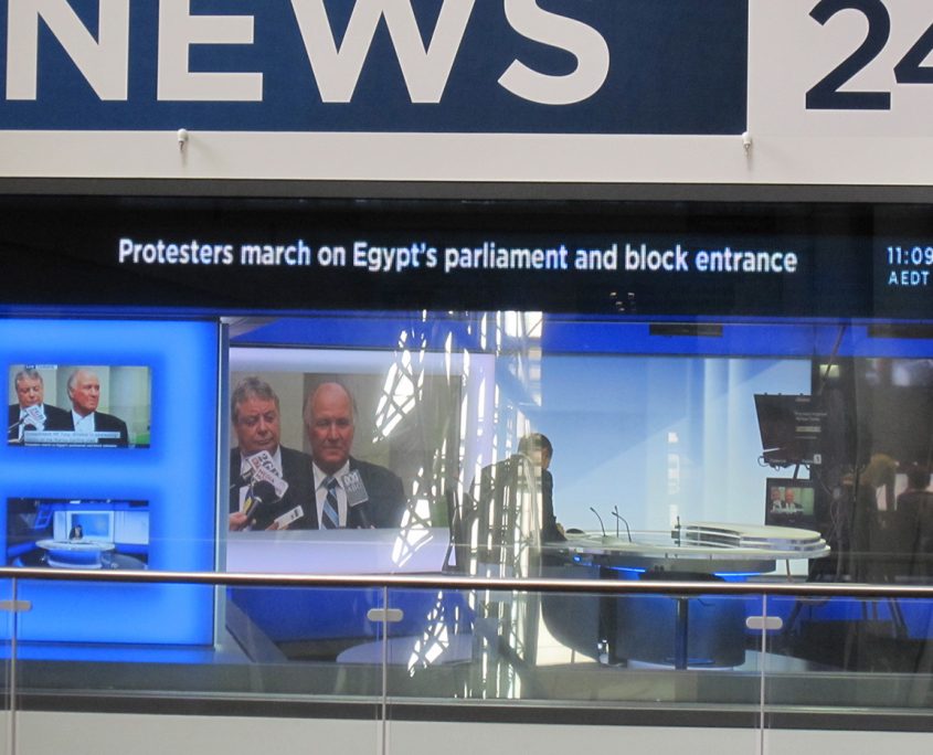 ABC News 24 Studio LED Screens and Studio Lighting