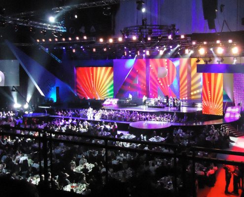 Aria Awards Stage Lighting Design LED Screens Digital Display